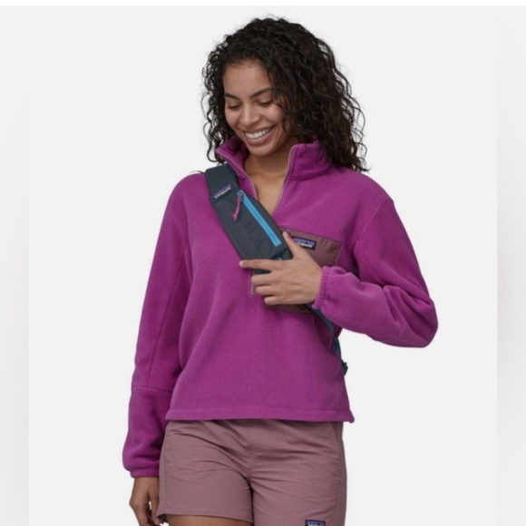 Patagonia’s 8L Atom Sling bag NEW with tags in print turquoise blue - Picture 7 of 11